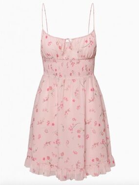 Wilfred Smocked Genoa Mini Dress in Spring Medley | Sz XS